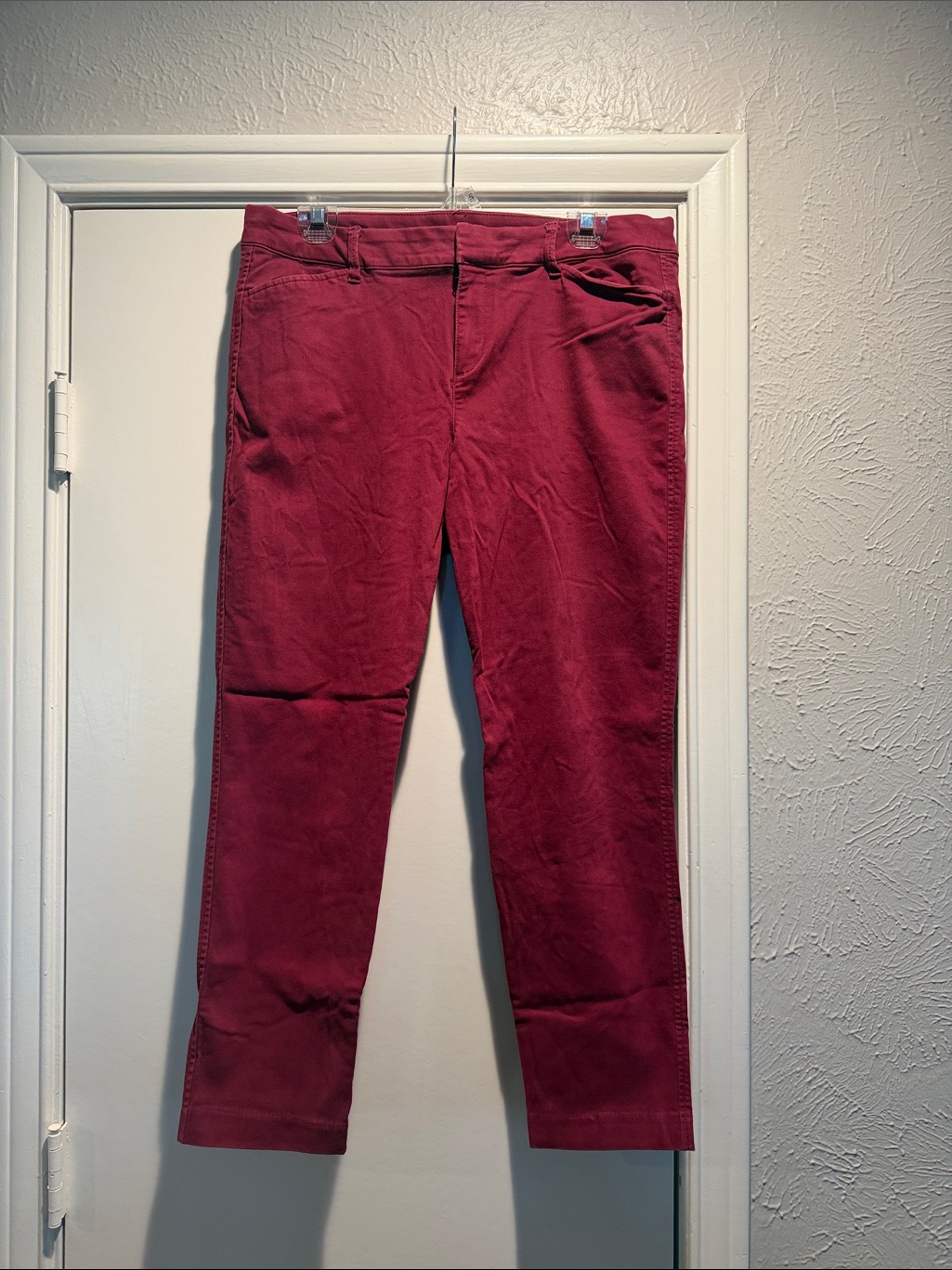 Old Navy Ladies Pixie Pant Burgundy Size 12